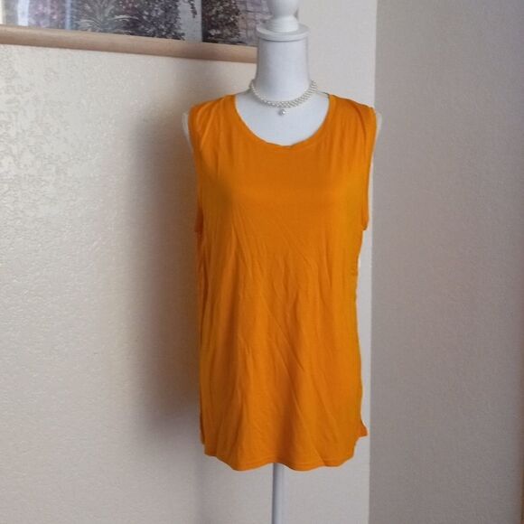 59 Tops - Orange/Pink  59 SPLITS-FIFTY-NINE cap sleeve blouse